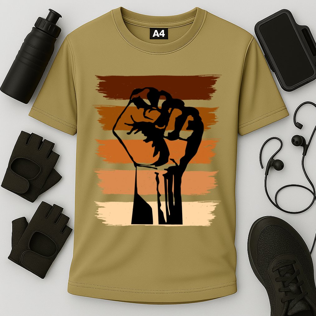 Black History Month Fist Cooling Performance Crew T-Shirt