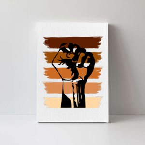 Black History Month Fist Canvas