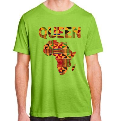 Black History Month Shirts Cool African Queen Art Kente Cloth Africa Ghana Adult ChromaSoft Performance T-Shirt