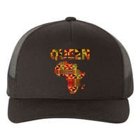 Black History Month Shirts Cool African Queen Art Kente Cloth Africa Ghana Yupoong Adult 5-Panel Trucker Hat