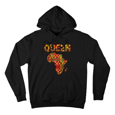 Black History Month Shirts Cool African Queen Art Kente Cloth Africa Ghana Hoodie