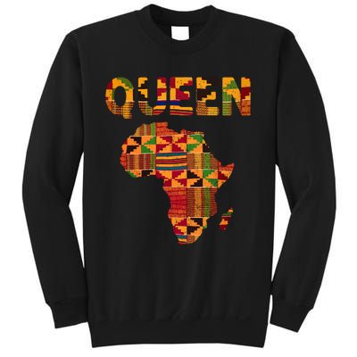 Black History Month Shirts Cool African Queen Art Kente Cloth Africa Ghana Sweatshirt