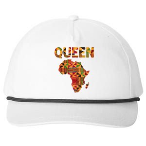 Black History Month Shirts Cool African Queen Art Kente Cloth Africa Ghana Snapback Five-Panel Rope Hat