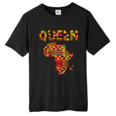 Black History Month Shirts Cool African Queen Art Kente Cloth Africa Ghana Tall Fusion ChromaSoft Performance T-Shirt