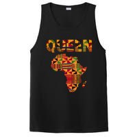 Black History Month Shirts Cool African Queen Art Kente Cloth Africa Ghana PosiCharge Competitor Tank