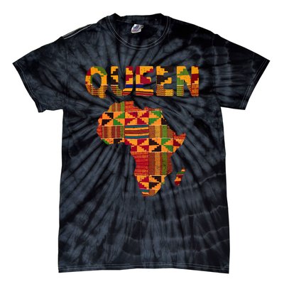 Black History Month Shirts Cool African Queen Art Kente Cloth Africa Ghana Tie-Dye T-Shirt