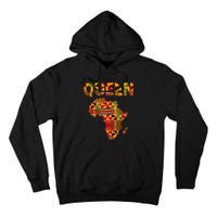 Black History Month Shirts Cool African Queen Art Kente Cloth Africa Ghana Tall Hoodie