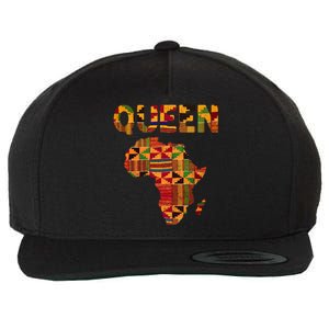 Black History Month Shirts Cool African Queen Art Kente Cloth Africa Ghana Wool Snapback Cap