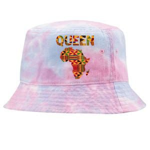 Black History Month Shirts Cool African Queen Art Kente Cloth Africa Ghana Tie-Dyed Bucket Hat