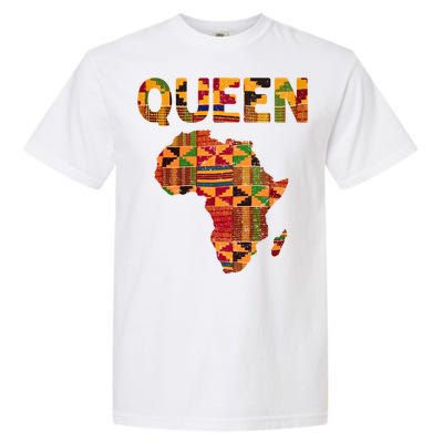 Black History Month Shirts Cool African Queen Art Kente Cloth Africa Ghana Garment-Dyed Heavyweight T-Shirt