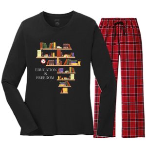 Black History Month T Black History Women's Long Sleeve Flannel Pajama Set 