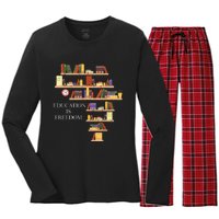 Black History Month T Black History Women's Long Sleeve Flannel Pajama Set 