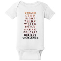 Black History Month Dream Like Martin Lead Like Harriet Baby Bodysuit