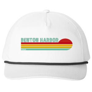 Benton Harbor Michigan Snapback Five-Panel Rope Hat