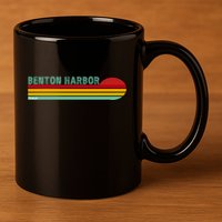 Benton Harbor Michigan 11oz C Handle Ceramic Mug