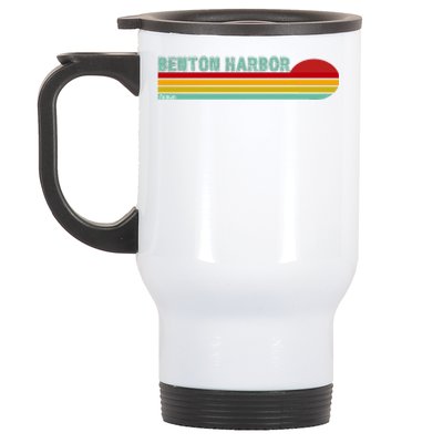 Benton Harbor Michigan Stainless Steel Travel Mug