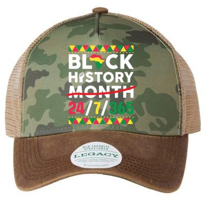 Black History Month One Month Cant Hold Our History 24 7 365 Legacy Tie Dye Trucker Hat