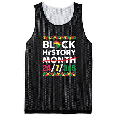 Black History Month One Month Cant Hold Our History 24 7 365 Mesh Reversible Basketball Jersey Tank