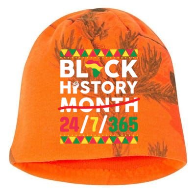 Black History Month One Month Cant Hold Our History 24 7 365 Kati - Camo Knit Beanie