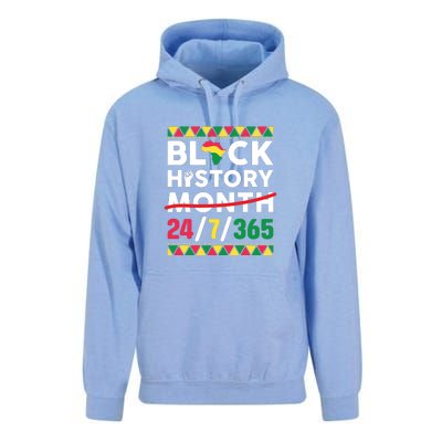 Black History Month One Month Cant Hold Our History 24 7 365 Unisex Surf Hoodie