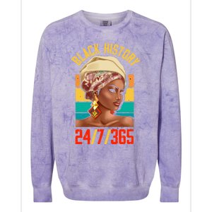 Black History Month Juneteenth African Equality Gift Colorblast Crewneck Sweatshirt