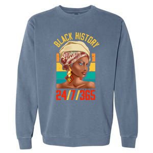 Black History Month Juneteenth African Equality Gift Garment-Dyed Sweatshirt