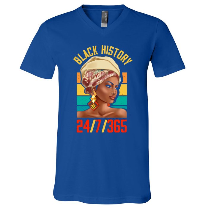 Black History Month Juneteenth African Equality Gift V-Neck T-Shirt