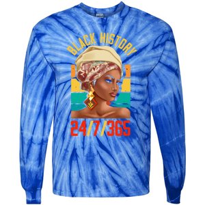 Black History Month Juneteenth African Equality Gift Tie-Dye Long Sleeve Shirt