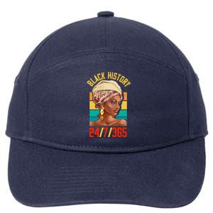 Black History Month Juneteenth African Equality Gift 7-Panel Snapback Hat