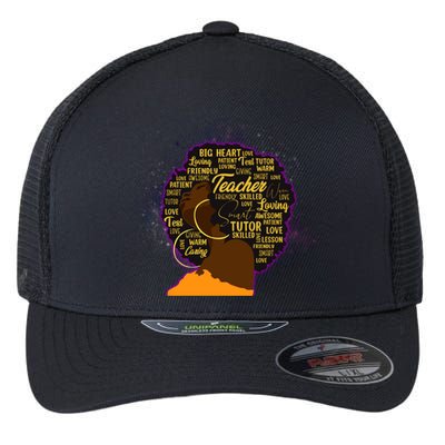 Black History Month Teacher African American Teacher Gift Flexfit Unipanel Trucker Cap