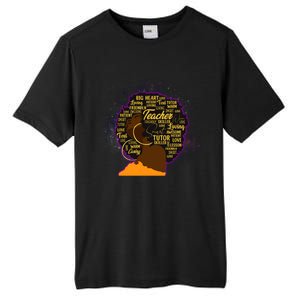 Black History Month Teacher African American Teacher Gift Tall Fusion ChromaSoft Performance T-Shirt