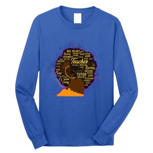 Black History Month Teacher African American Teacher Gift Long Sleeve Shirt