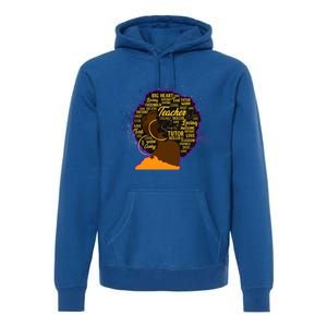 Black History Month Teacher African American Teacher Gift Premium Hoodie