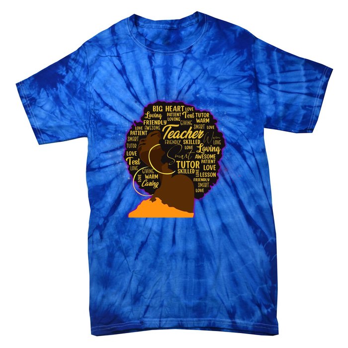 Black History Month Teacher African American Teacher Gift Tie-Dye T-Shirt