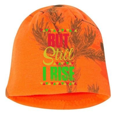 Black History Month But Still I Rise Cute Gift Kati - Camo Knit Beanie