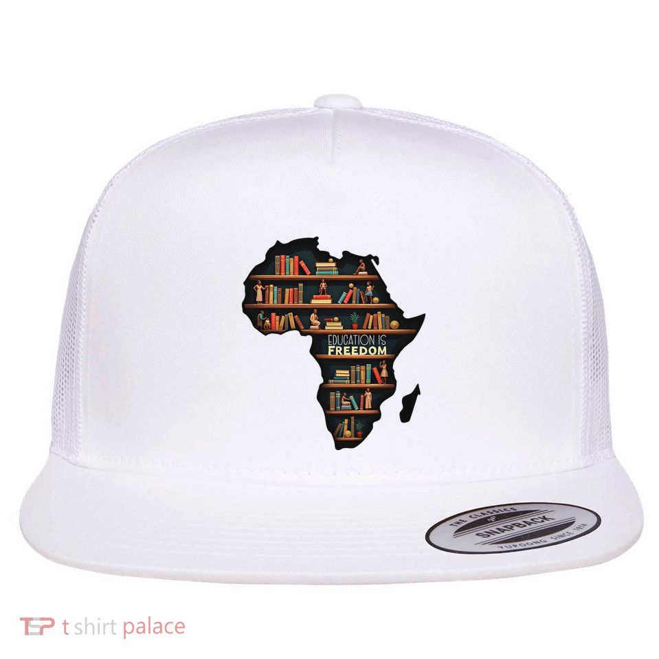 Black History Month Black Leaders African American Pride Flat Bill Trucker Hat