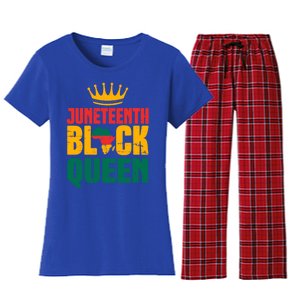 Black History Month Juneteenth Afro American Mom Gift Women's Flannel Pajama Set