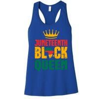 Black History Month Juneteenth Afro American Mom Gift Women's Racerback Tank