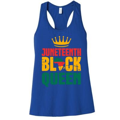 Black History Month Juneteenth Afro American Mom Gift Women's Racerback Tank