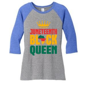 Black History Month Juneteenth Afro American Mom Gift Women's Tri-Blend 3/4-Sleeve Raglan Shirt