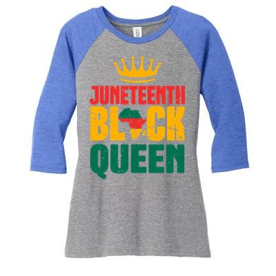 Black History Month Juneteenth Afro American Mom Gift Women's Tri-Blend 3/4-Sleeve Raglan Shirt