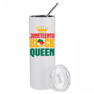 Black History Month Juneteenth Afro American Mom Gift Stainless Steel Tumbler