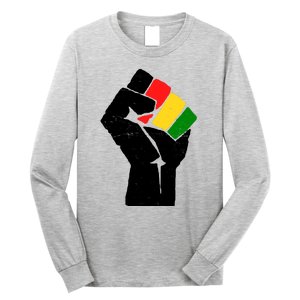 Black History Month Fist African Pride Long Sleeve Shirt