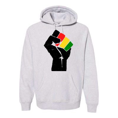 Black History Month Fist African Pride Premium Hoodie