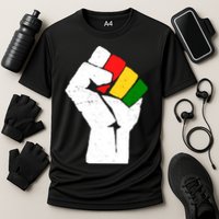Black History Month Fist African Pride Cooling Performance Crew T-Shirt