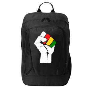 Black History Month Fist African Pride City Backpack