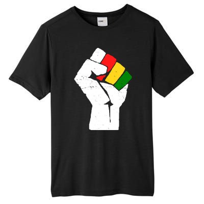 Black History Month Fist African Pride Tall Fusion ChromaSoft Performance T-Shirt