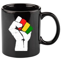 Black History Month Fist African Pride 11oz C Handle Ceramic Mug