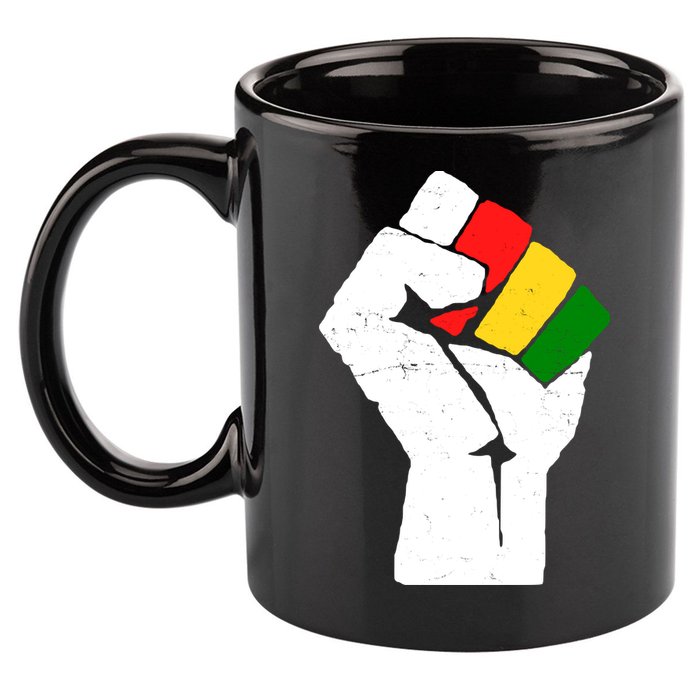 Black History Month Fist African Pride 11oz C Handle Ceramic Mug