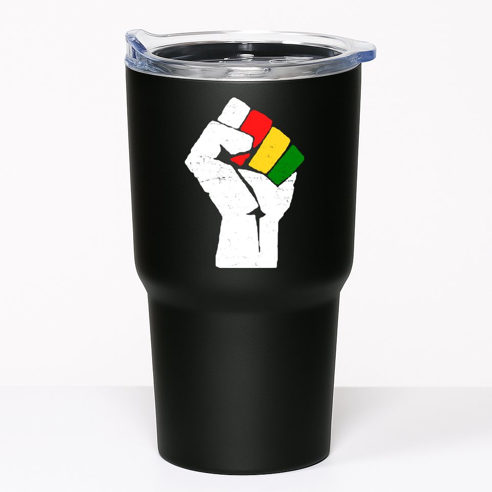 Black History Month Fist African Pride Tumbler